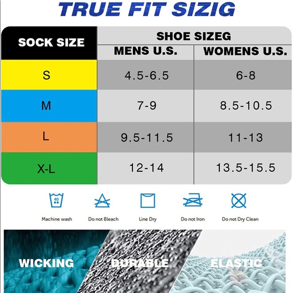 Muezna Compression Athletic No Show Running Socks - Picture 5 of 8